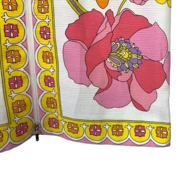 Trina Turk Arboretum Shift Dress, Colorful Bright Retro - Picture 5 of 15